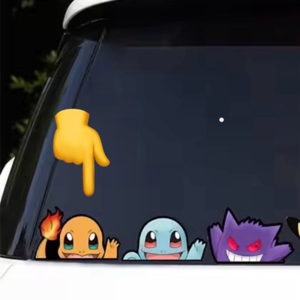 Pokemon Charmander Peeking Decal Vinyl Window Car Detail Wall Decor Anime
